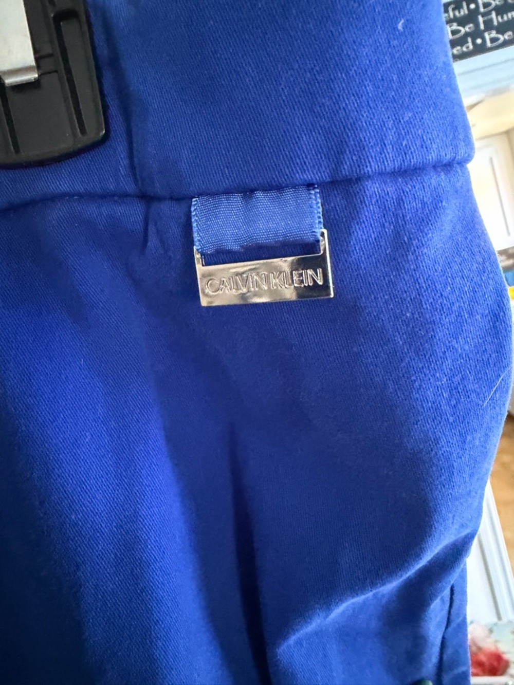 Calvin Klein Royal Blue Women's Pants - Picture 3 of 4